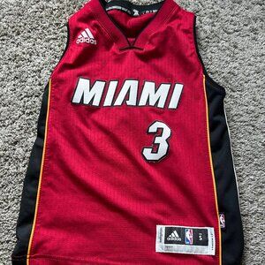 adidas Youth Small Jersey NBA Miami Heat #3 Dwyane Wade